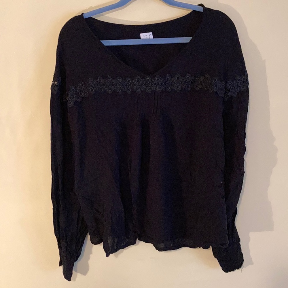 Black Lace Blouse